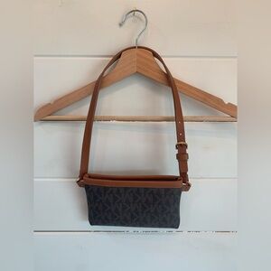 Michael Kors Brown Logo Belt Bag. Great Condition!